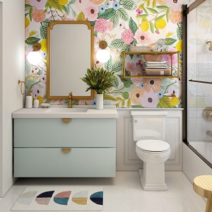 Цветная и яркая ванная комната: как преобразить санузел в Новотырышкино - novotyryshkino.mebel54.com | фото