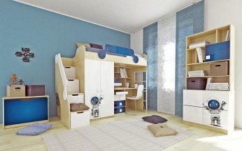 Детская комната Санни (Белый/корпус Клен) в Новотырышкино - novotyryshkino.mebel54.com | фото