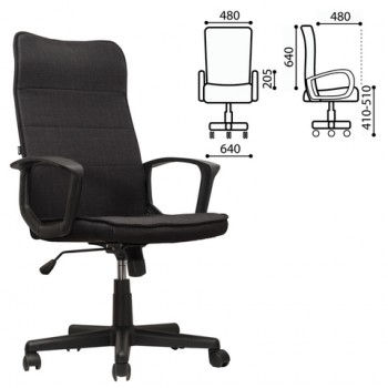 Кресло офисное BRABIX Delta EX-520 (черный) в Новотырышкино - novotyryshkino.mebel54.com | фото