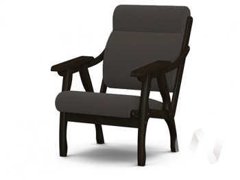 Кресло Вега-10 (венге лак/ULTRA GRAFIT) в Новотырышкино - novotyryshkino.mebel54.com | фото