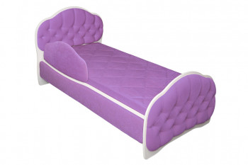 Кровать 180 Гармония 67 Светло-фиолетовый (мягкий бортик) в Новотырышкино - novotyryshkino.mebel54.com | фото