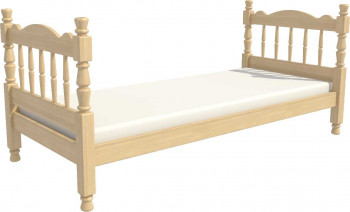 Кровать одинарная Аленка из массива сосны 800*1890 Сосна в Новотырышкино - novotyryshkino.mebel54.com | фото