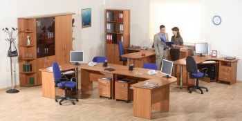 Мебель для персонала Альфа 61 Ольха в Новотырышкино - novotyryshkino.mebel54.com | фото